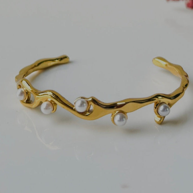 Pearl Wave Cuff