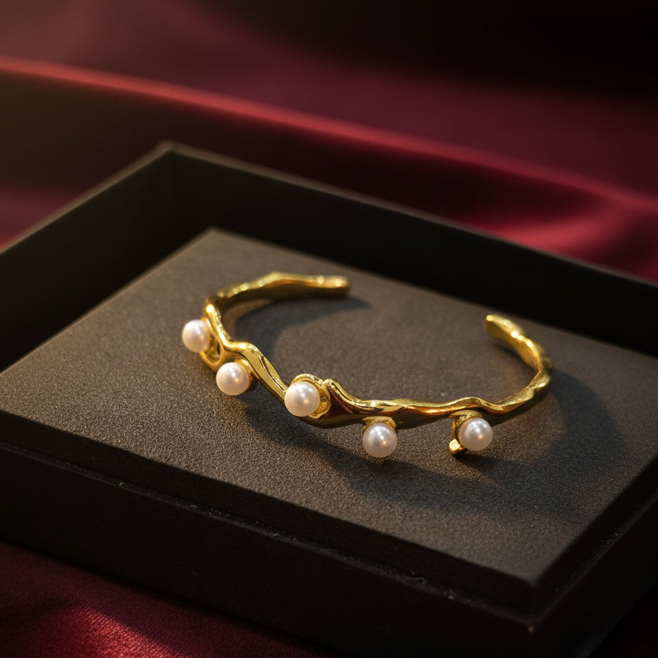 Pearl Wave Cuff